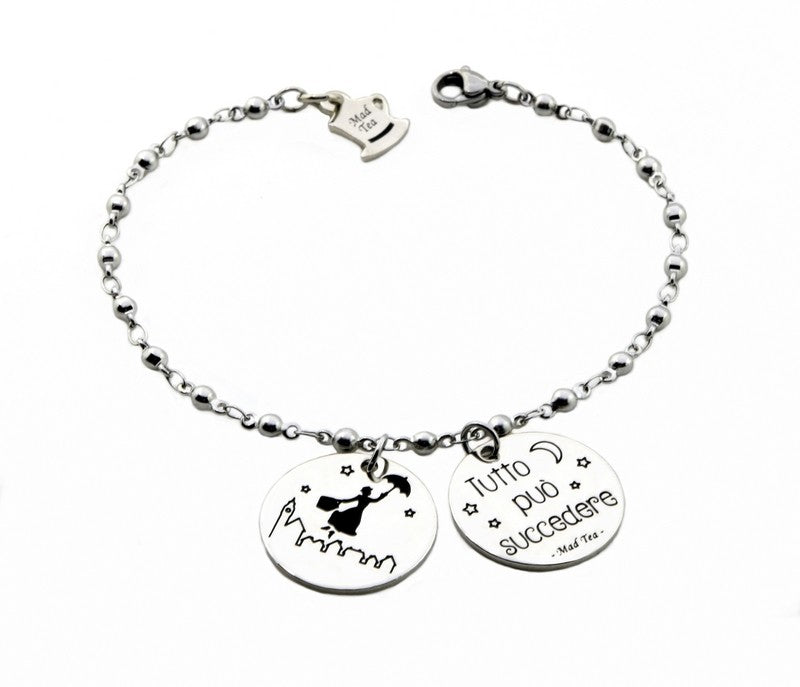 Bracciale in acciaio Mad Tea collezione Mary Poppins-MAPB001