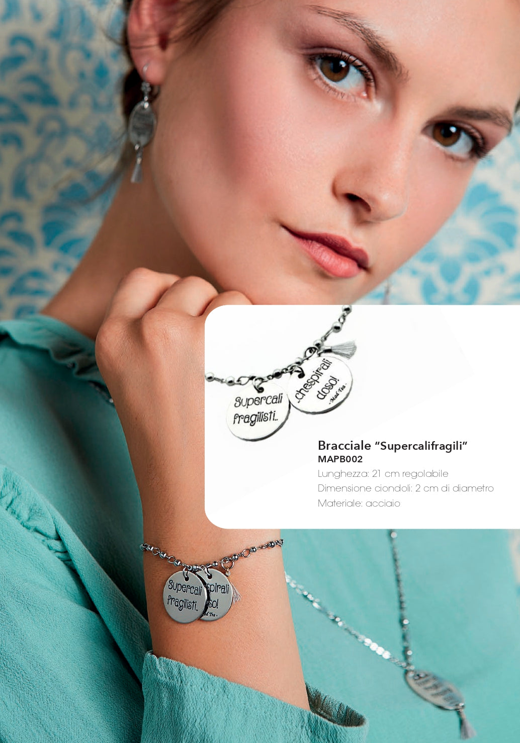 Bracciale in acciaio Mad Tea collezione Mary Poppins-MAPB002