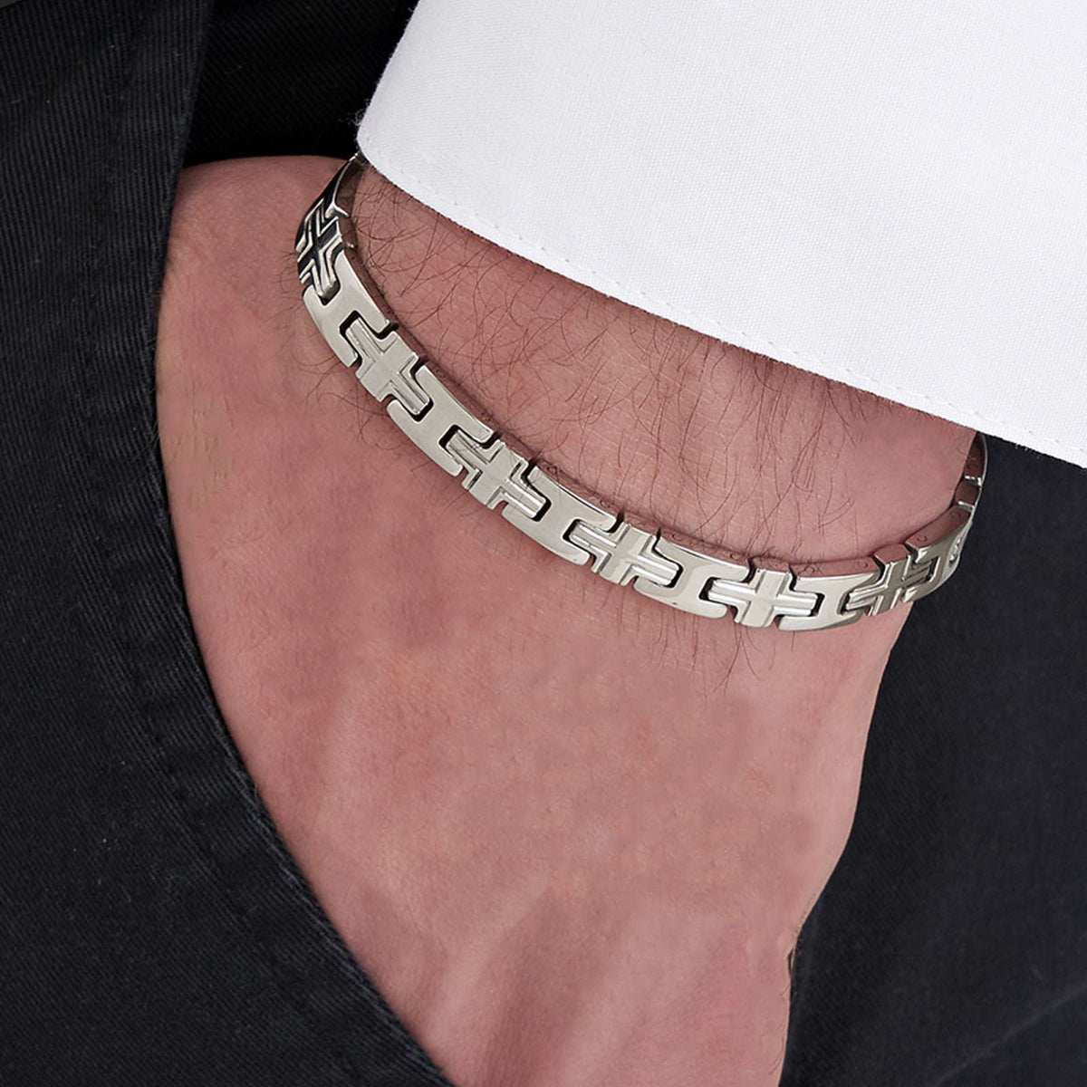 Bracciale in acciaio Luca Barra-BA1018