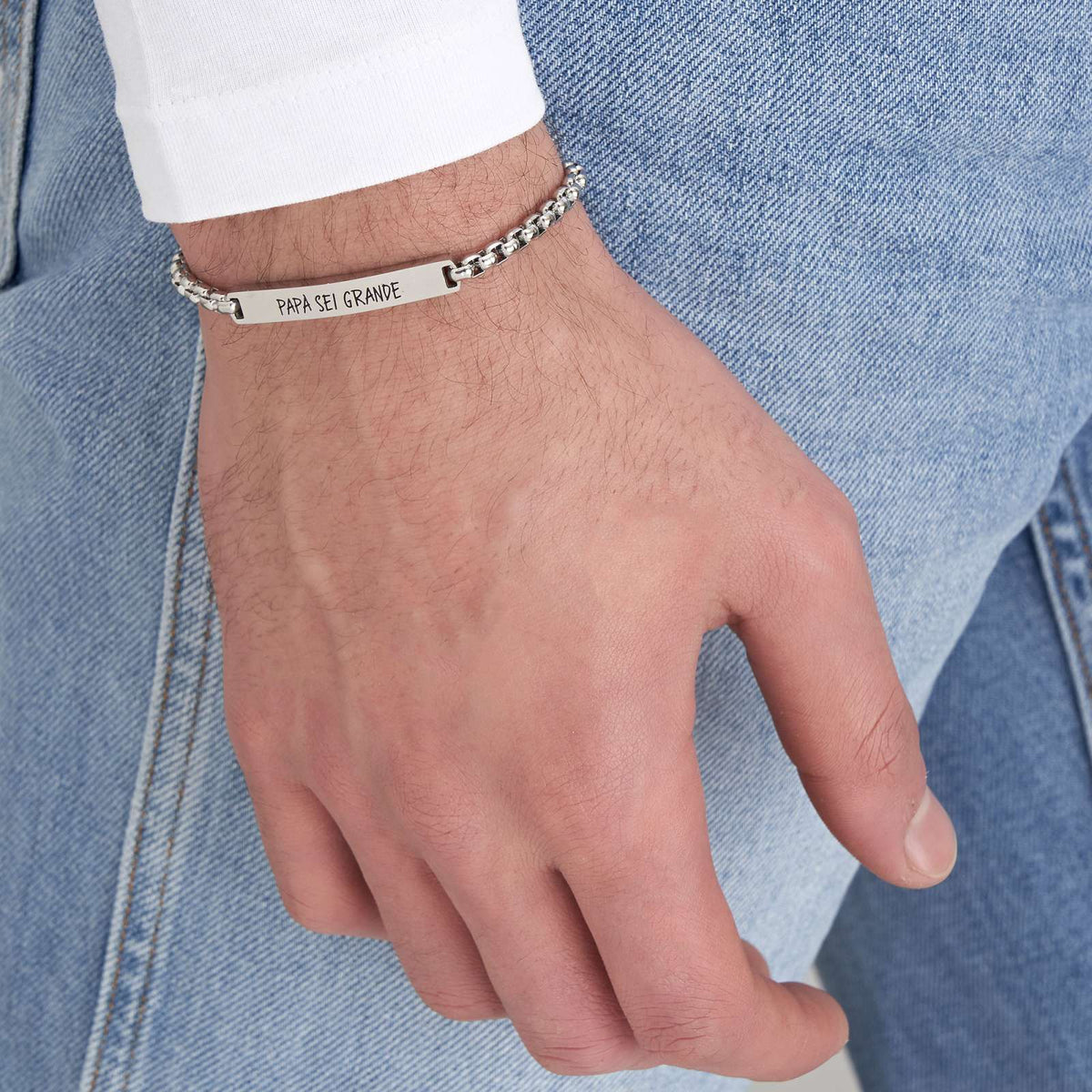 Bracciale in acciaio Luca Barra-BA1291