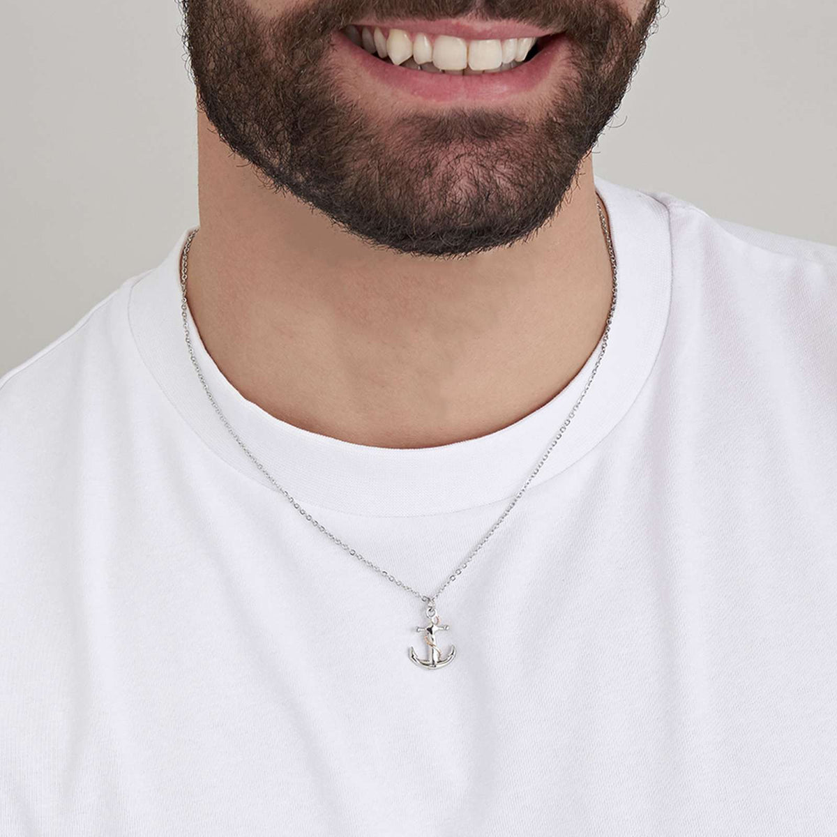 Collana in acciaio Luca Barra-CA438