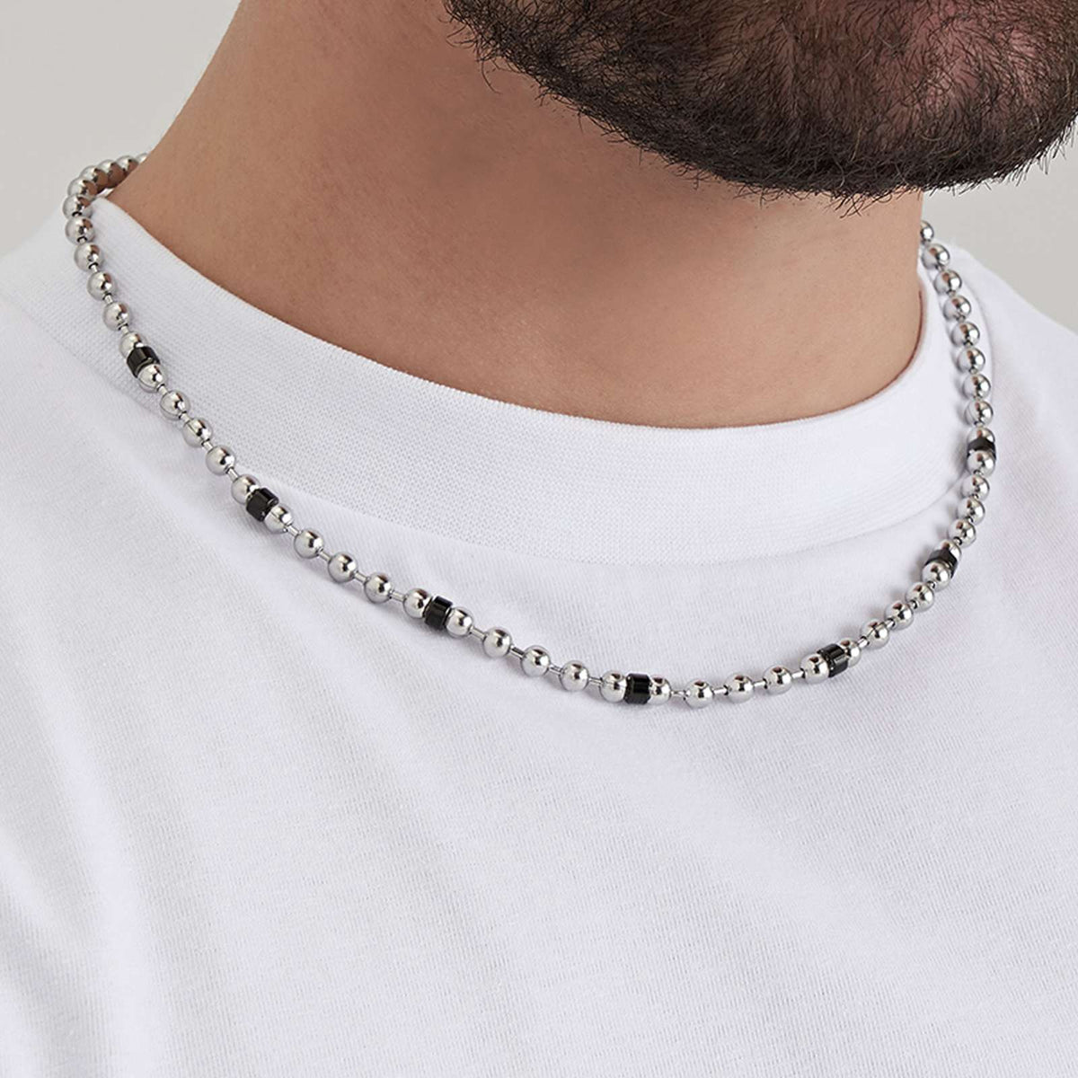 Collana in acciaio Luca Barra-CL261