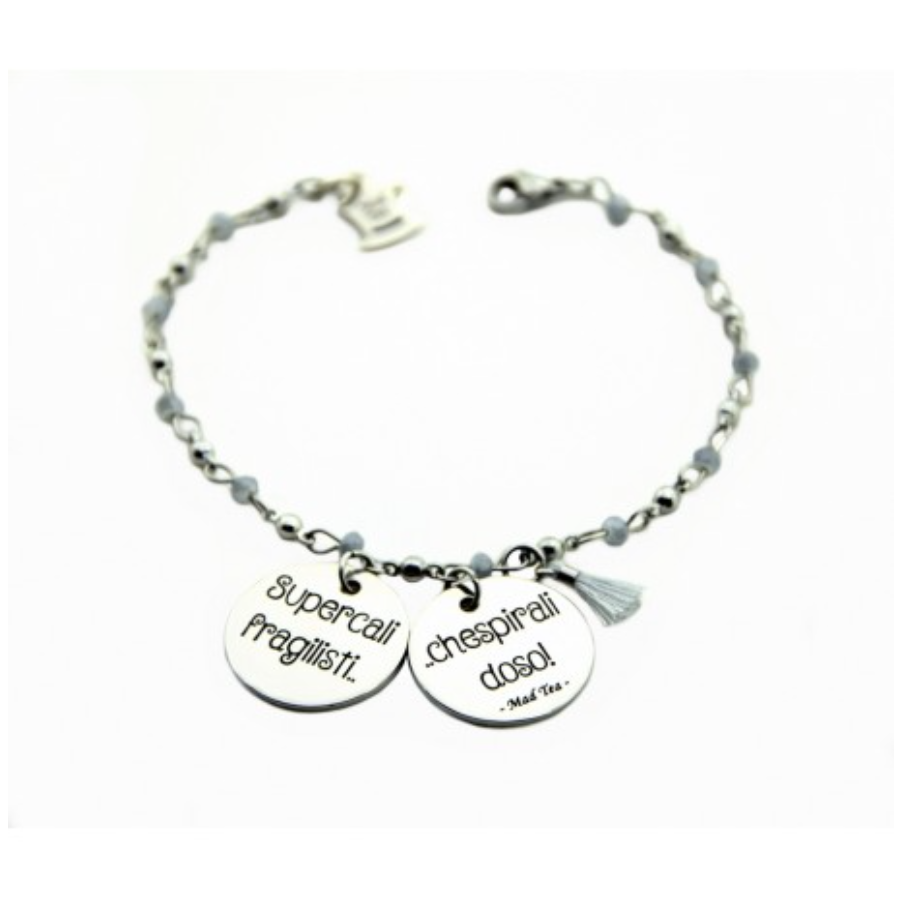 Bracciale in acciaio Mad Tea collezione Mary Poppins-MAPB002