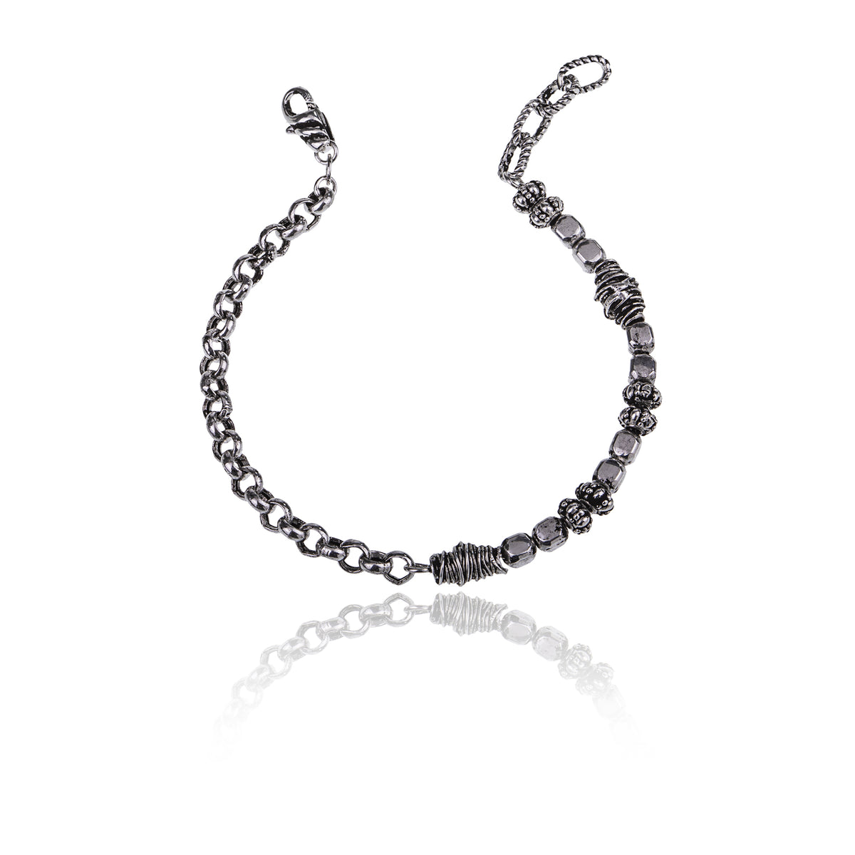 Bracciale uomo in argento 925 Giacomo Burroni-MBC0016