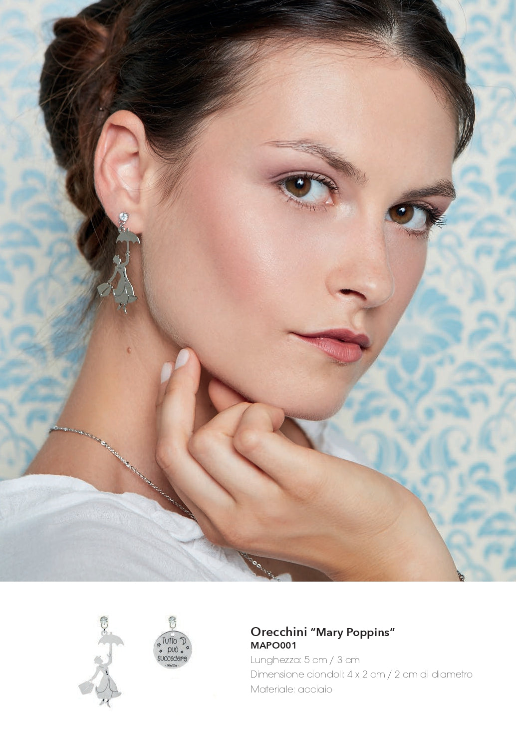 Orecchini in acciaio Mad Tea collezione Mary Poppins-MAPO001