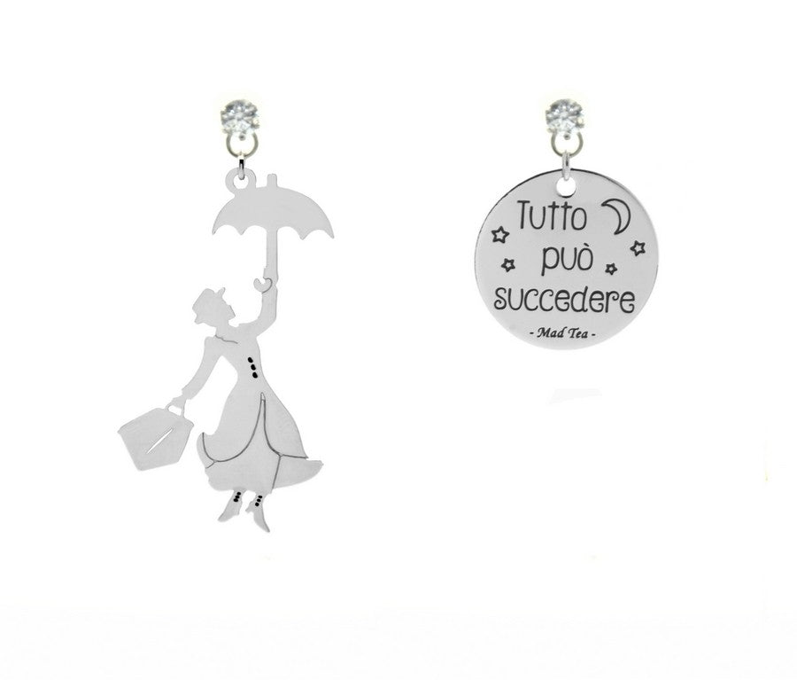 Orecchini in acciaio Mad Tea collezione Mary Poppins-MAPO001