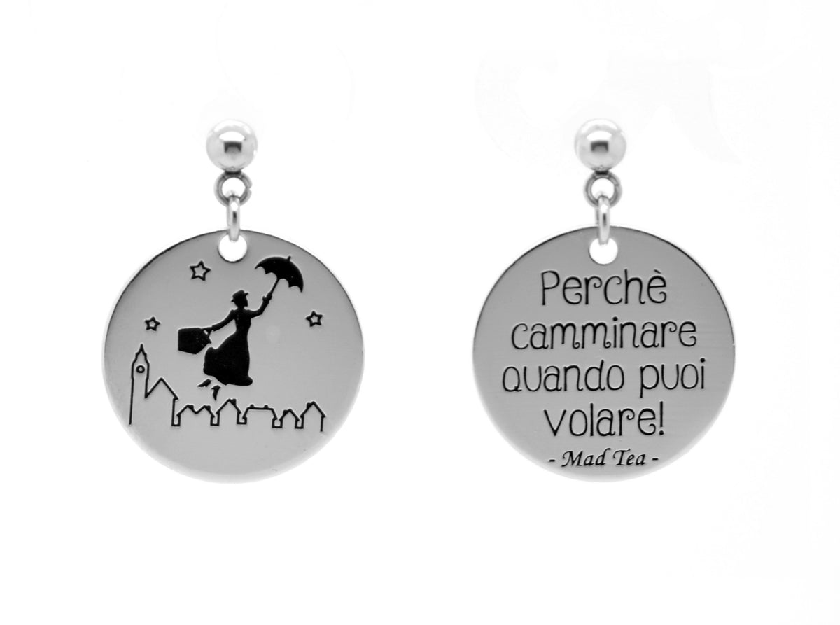 Orecchini in acciaio Mad Tea collezione Mary Poppins-MAPO004