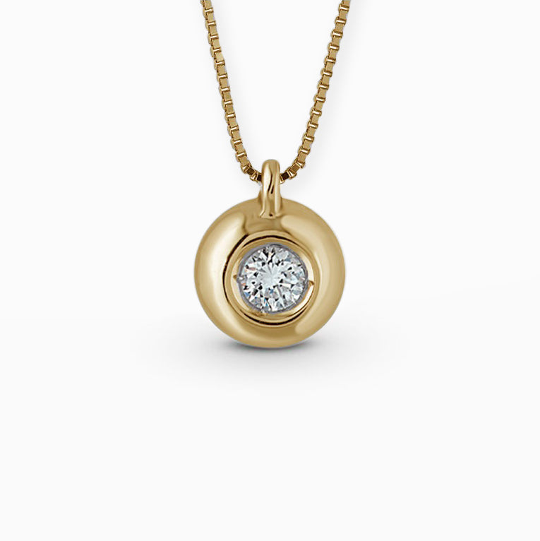 Collana punto luce cipollina in oro giallo Gioielleria Nasi