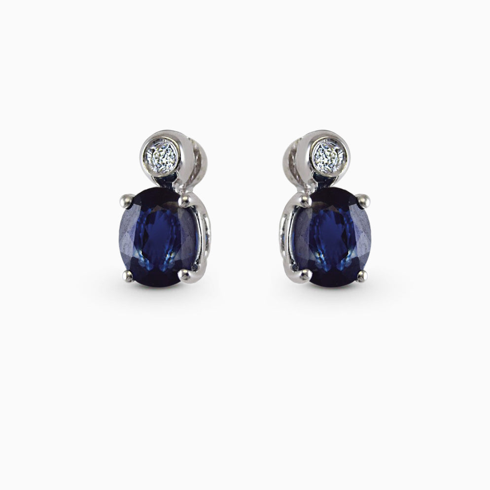 Orecchini oro zaffiro e diamante Gioielleria Nasi